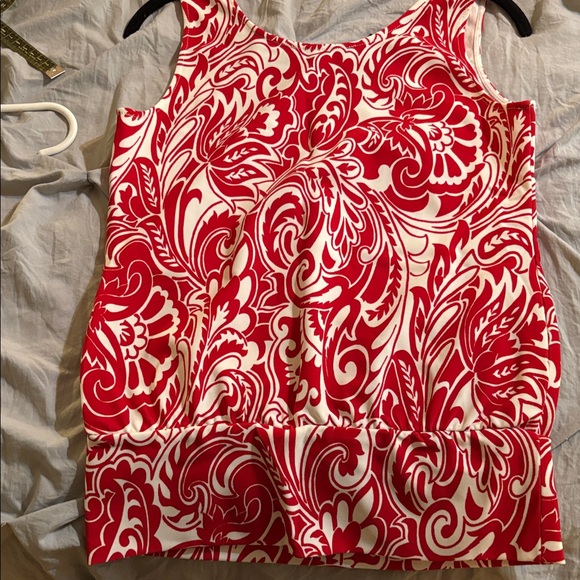 Boston Proper tank top Blouson Beyond Travel NWT XS Picnic Paisley - Picture 9 of 12